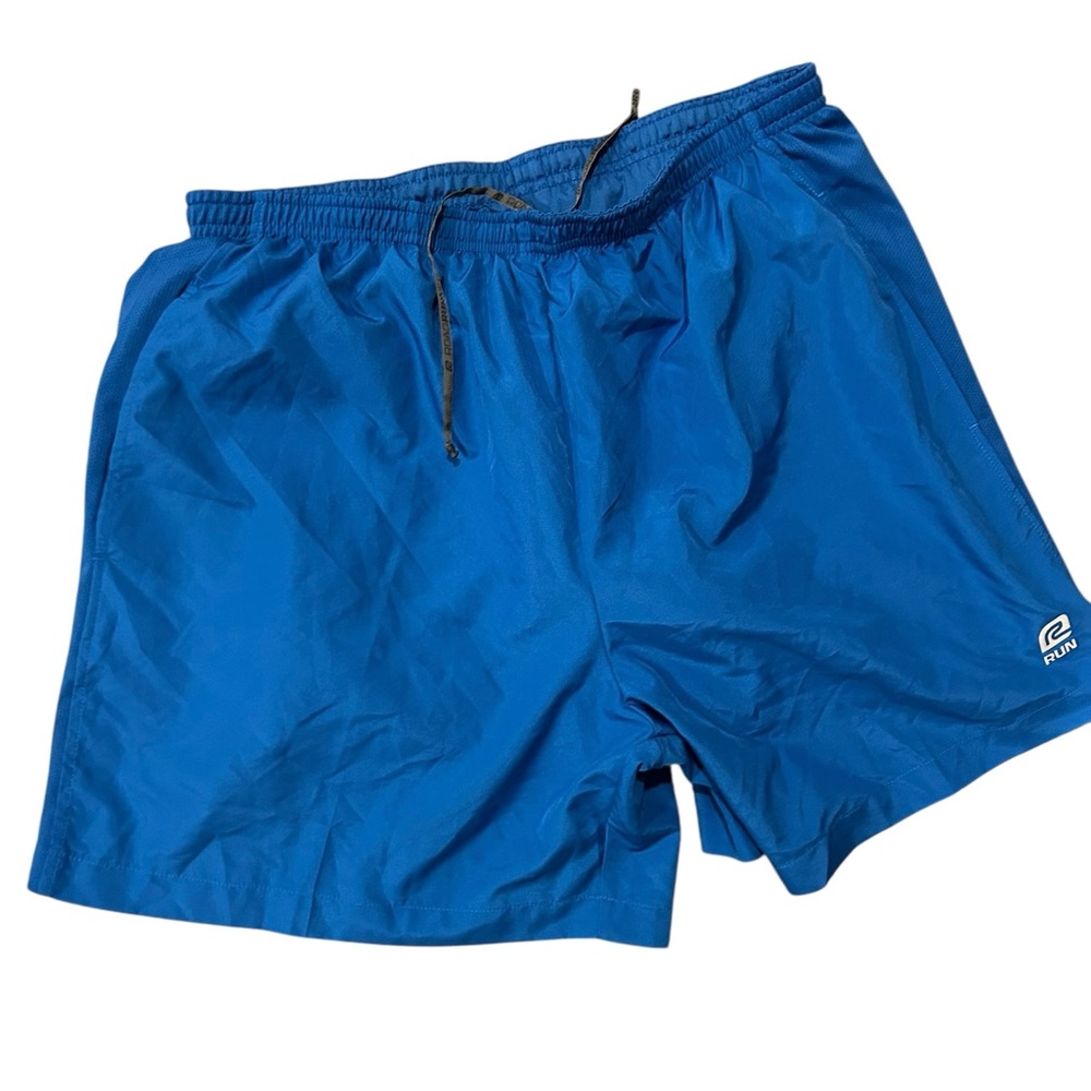 Road Runner Men’s XLarge 2 In 1 Compression‎ Running Shorts Blue